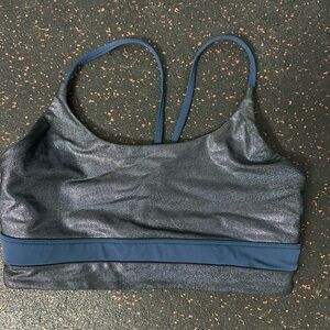 Zyia Shimmering Blue Sports Bra